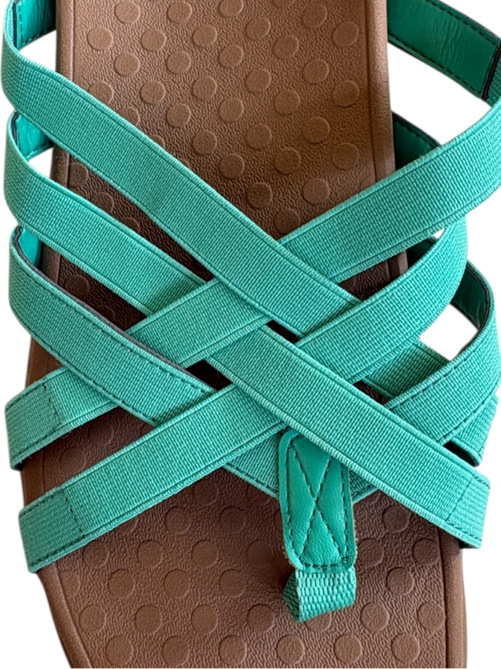 Like New Vionic Tia Sandals Strappy Sandals Aqua Size 10 - Picture 3 of 8